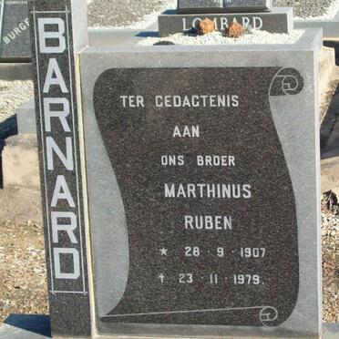 BARNARD Marthinus Ruben 1907-1979