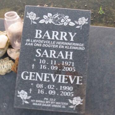 BARRY Sarah 1971-2005 :: BARRY Genevieve 1990-2005