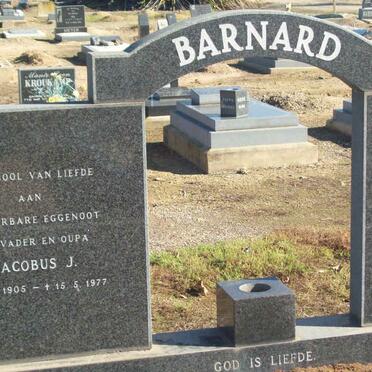 BARNARD Jacobus J. 1905-1977 &amp; Anna M. KAPP 1914-1985