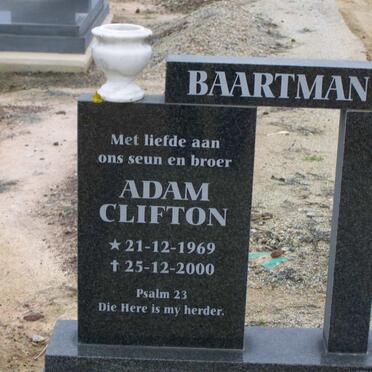 BAARTMAN Adam Clifton 1969-2000