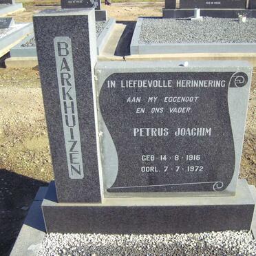 BARKHUIZEN Petrus Joachim 1916-1972