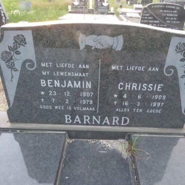 BARNARD Benjamin 1907-1979 & Chrissie 1909-1997