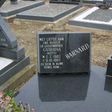 BARNARD Catherina 1903-1987