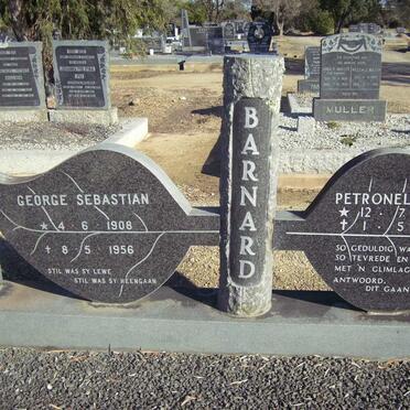 BARNARD George Sebastian 1908-1956 &amp; Petronella Maria 1912-1983