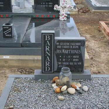 BARNARD Jan Marthinus 1920-1995