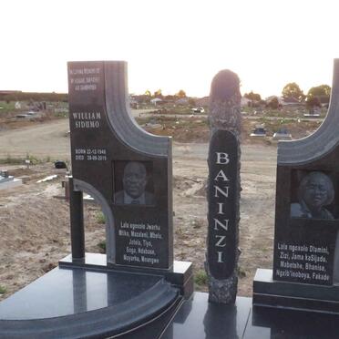BANINZI William Sidumo 1940-2019 & Kholiwe Nozukile Georgina 1949-2021