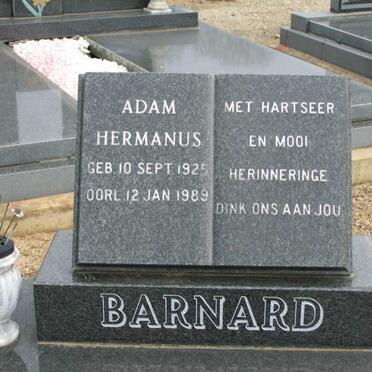 BARNARD Adam Hermanus 1925-1989