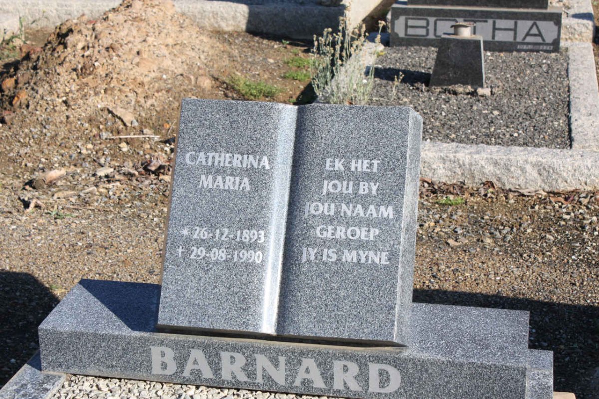 BARNARD Catherina Maria 1893-1990