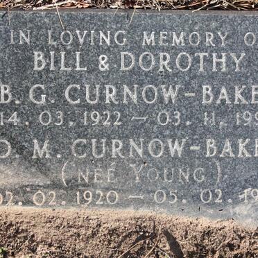 BAKER B.G., Curnow 1922-1994 &amp; D.M. YOUNG 1920-1997