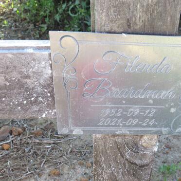 BAARDMAN Filenda 1952-2021