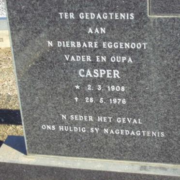 BADENHORST Casper 1908-1976 &amp; Maria Elizabeth 1917-1988 