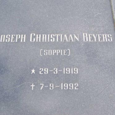 BARNARD Joseph Christiaan Beyers 1919-1992