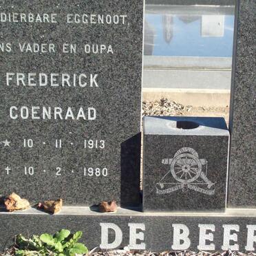 BEER Frederick Coenraad, de 1913-1980