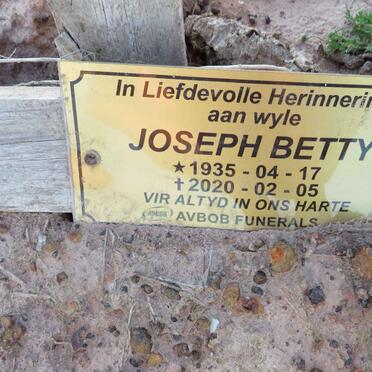 BETTY Joseph 1935-2020
