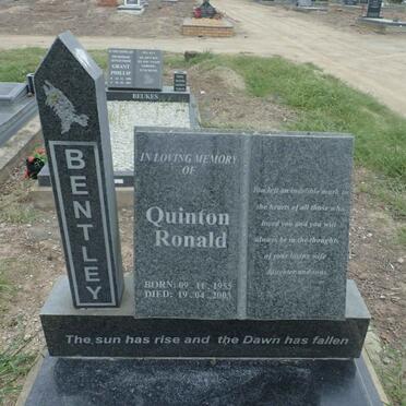 BENTLEY Quinton Ronald 1955-2003