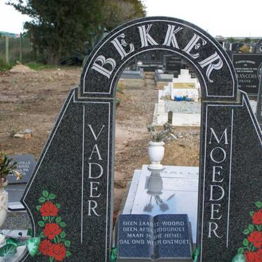 BEKKER Stefanus Johannes 1922-2000 &amp; Maria Magdalena 1930-1997