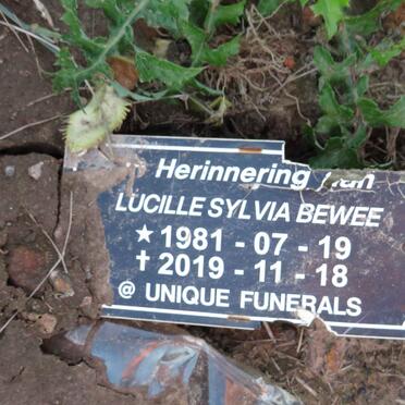 BEWEE Lucille Sylvia 1981-2019