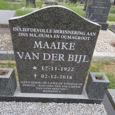 BIJL Maaike, van der 1922-2016