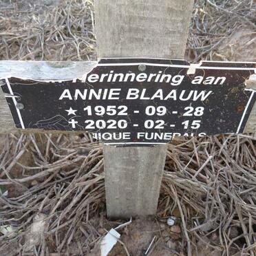 BLAAUW Annie 1952-2020