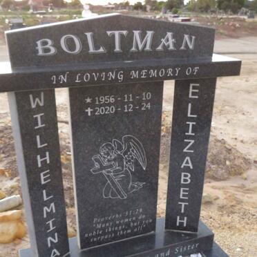 BOLTMAN Wilhelmina Elizabeth 1956-2020
