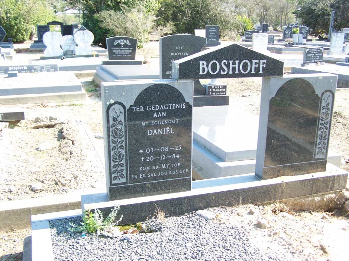 BOSHOFF Daniel 1925-1984