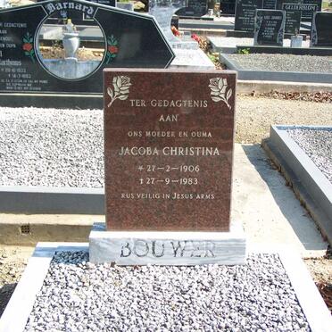 BOUWER Jacoba Christina 1906-1983