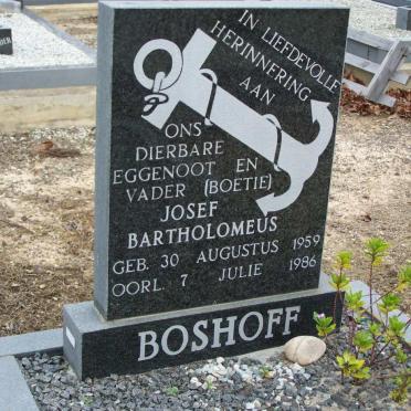 BOSHOFF Josef Bartholomeus 1959-1986