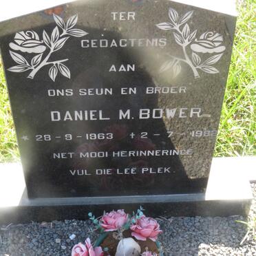 BOWER Daniel M. 1963-1982