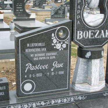 BOEZAK Pastoor Jan 1933-1996 &amp; Maria 1933-2004