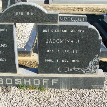 BOSHOFF Pieter Barend 1910-1971 &amp; Jacomina J. 1917-1974