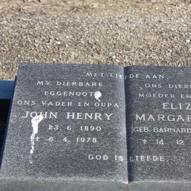 BOTHA John Henry 1890-1978 &amp; Eliza Margaretha BARNARD 1902-1982