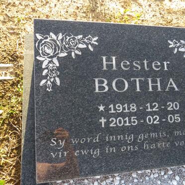 BOTHA Hester 1918-2015