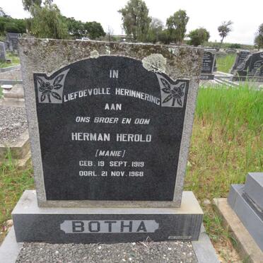 BOTHA Herman Herold 1919-1968