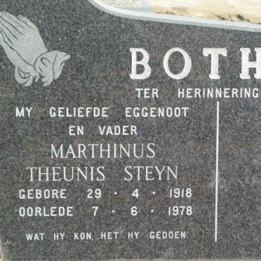 BOTHA Marthinus Theunis Steyn 1918-1978