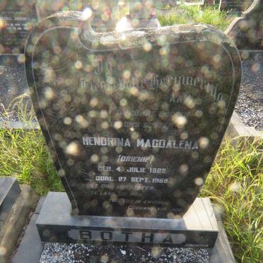 BOTHA Hendrina Magdalena 1928-1969