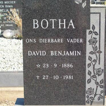 BOTHA David Benjamin 1886-1981