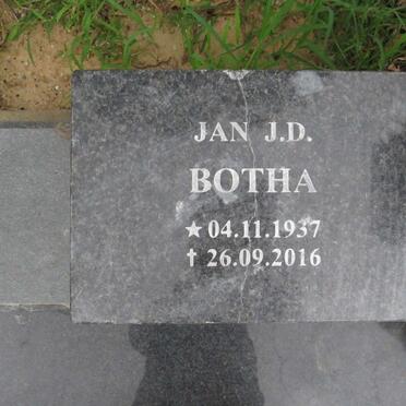BOTHA Jan J.D. 1937-2016