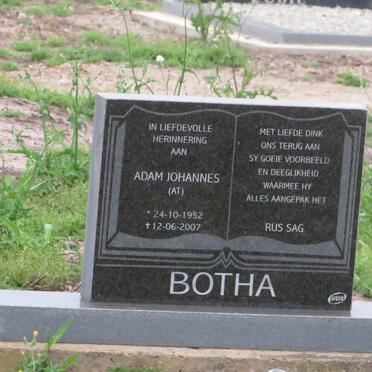 BOTHA  Adam Johannes 1952-2007