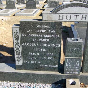 BOTHA Jacobus Johannes 1909-1971 :: BOTHA E.A. 1917-1996