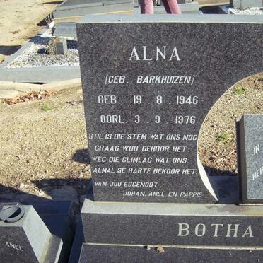 BOTHA J.P. 1946-1982 &amp; Alna BARKHUIZEN 1946-1976 _2