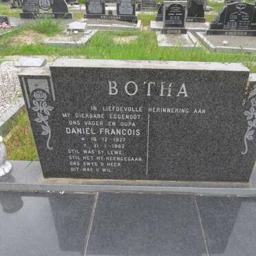 BOTHA Daniel Francois 1927-1982