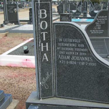 BOTHA Adam Johannes 1924-1990