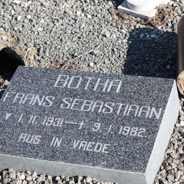 BOTHA Frans Sebastiaan 1931-1982