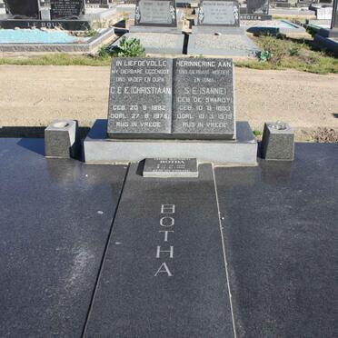 BOTHA C.E.E. 1892-1975 &amp; S.E. de SWARDT 1893-1979 :: BOTHA Chris 1926-1999