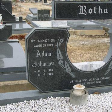 BOTHA Adam Johannes 1900-1986 &amp; Sarah Maria Sophia 1908-1991