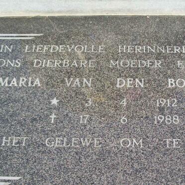 BOOGAART Maria, van den 1912-1980