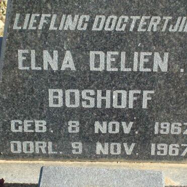 BOSHOFF Elna Delien 1967-1967