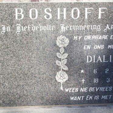 BOSHOFF Dialina 1929-1981