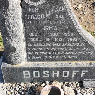 BOSHOFF Irma 1956-1962