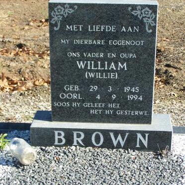 BROWN William 1945-1994